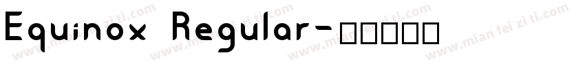 Equinox Regular字体转换